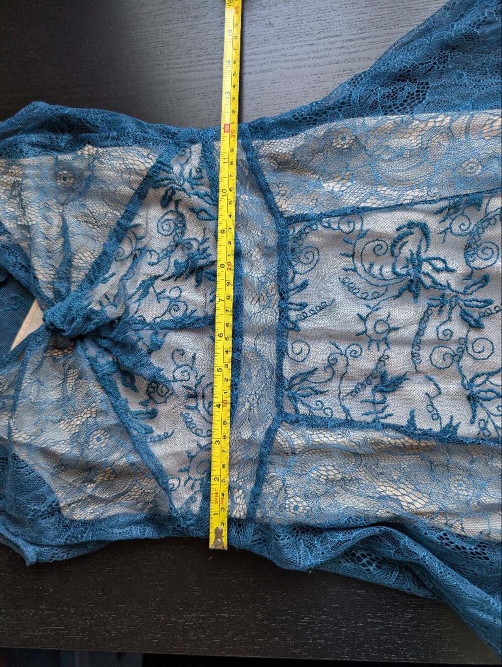 Lil by Anthopologie Hera Maxi Dress in Blue Lace - Picture 11 of 14